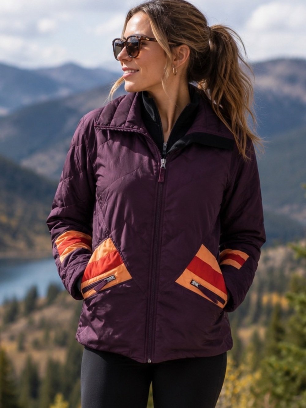 Vintage Obermeyer Women’s Ski Jacket – Retro Puffer – Size L